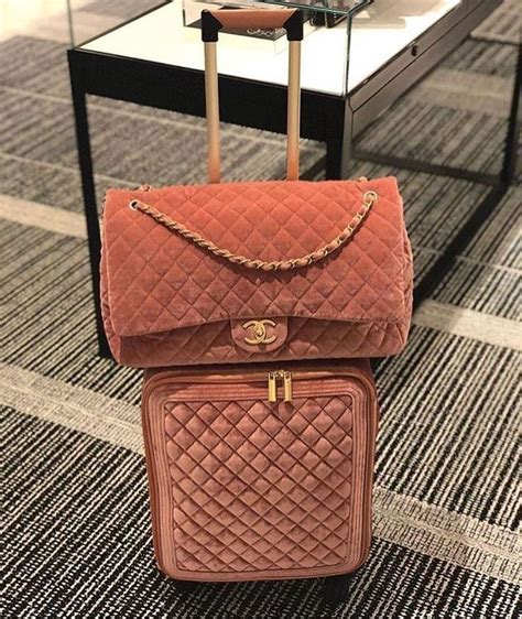 pink velvet chanel travel bag|chanel velvet bag price.